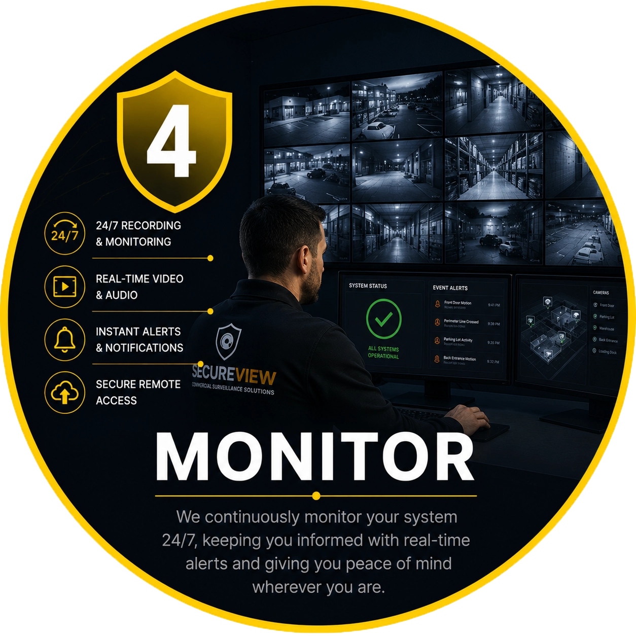 Paso del Método de Protección SecureView 4: Monitorización