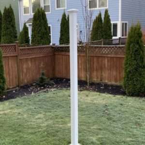 4 in. x 4 in. x 100 in. White Traditional Post Jacket