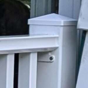 SecureView Pyramid Post Cap (4x4 White)