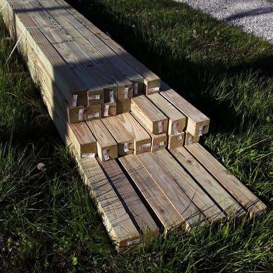 pressure treated post