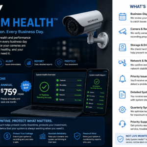 Daily Security Camera Health Maintneance Service