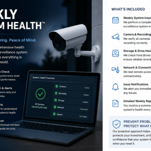 Weekly Security Camera Maintenance